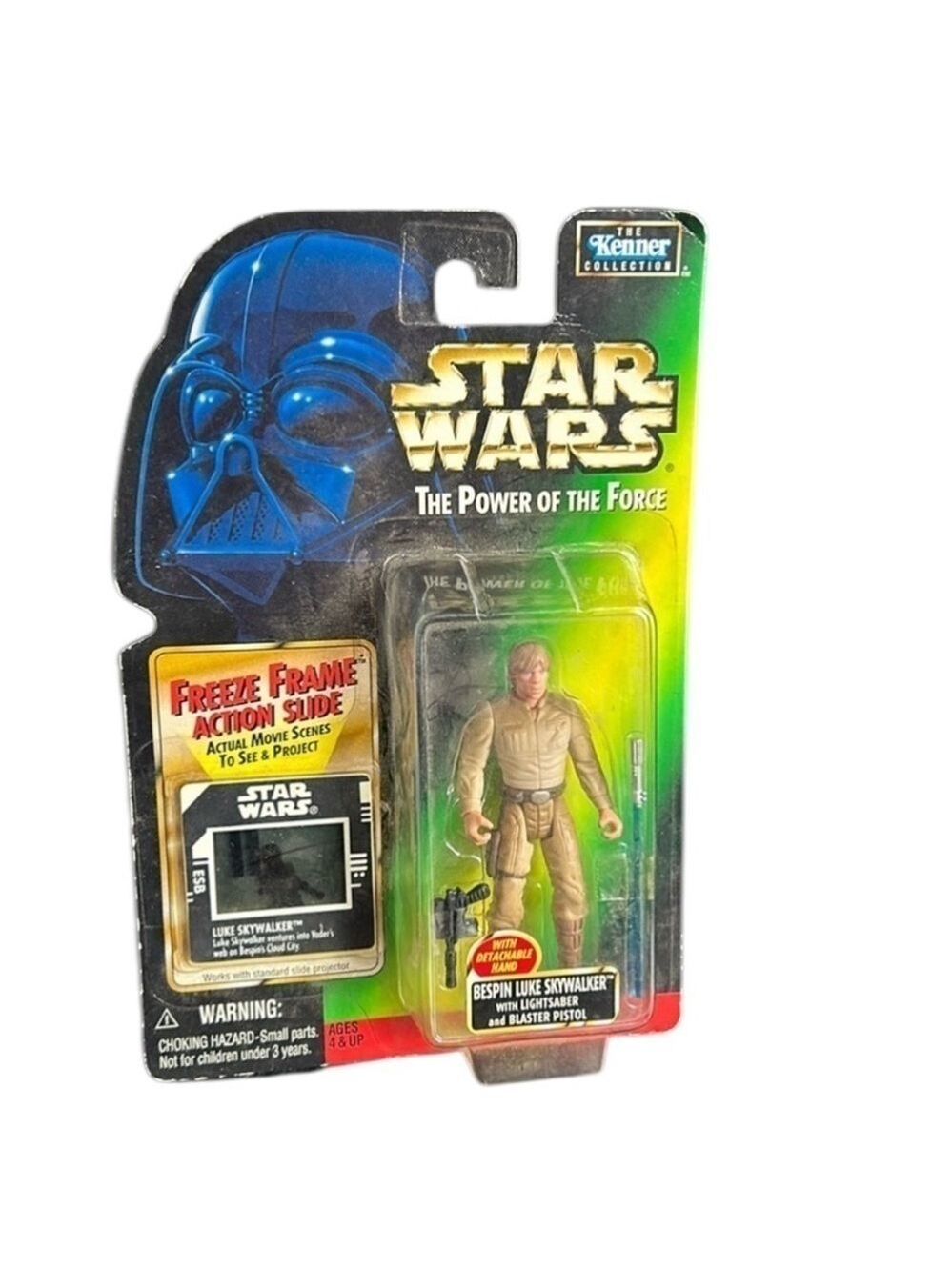 Vintage 1997 Star Wars Luke Skywalker Respin Freeze Frame Action Figure